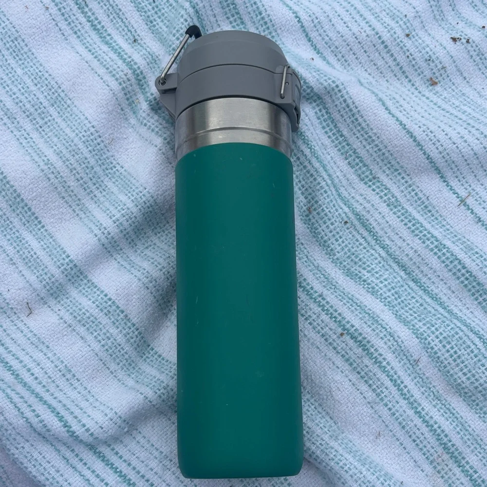 Stanley Green Stainless Steel Bottle with Light Green Logo - Picture 1 of 6
